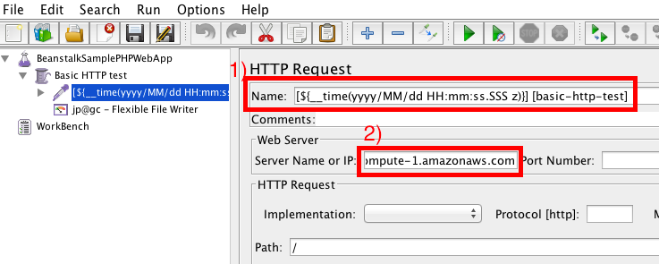 HTTP Request sampler